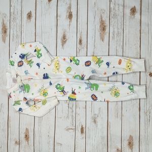 Hanna Andersson White Space Jammies 90cm 3T